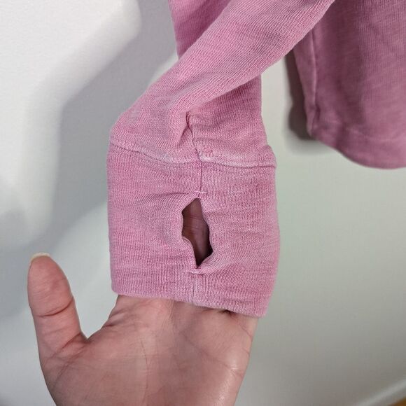 Vineyard Vines Pullover Quarter Zip Pink Sweater - Picture 7 of 11